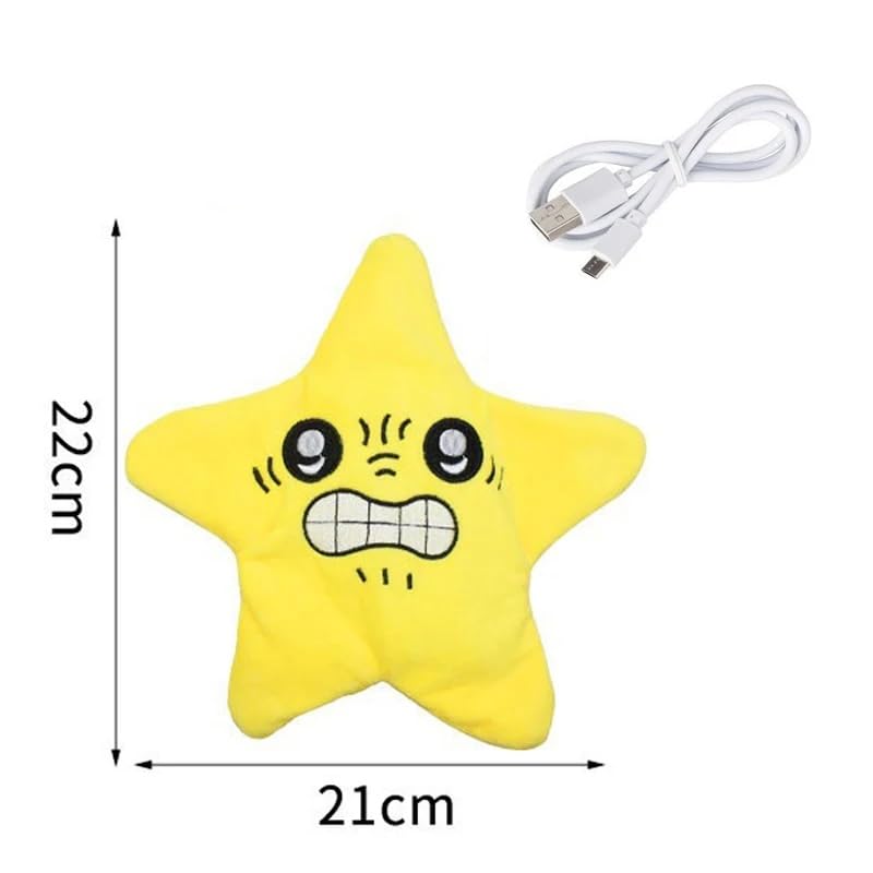 Angry Starfish Toy | Angry Star Plush Moving | Angry Star Car Plush | Angry Star Face Kawaii Fun Toy