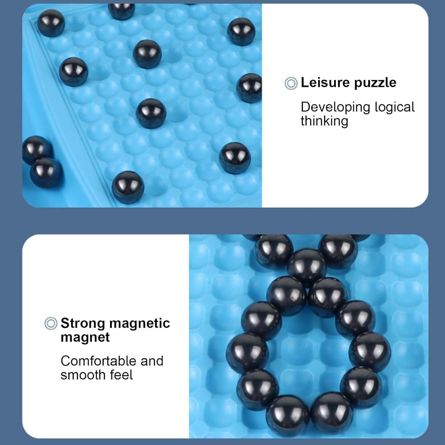 Magnetic Battle Chess Game with 20 Steel Balls