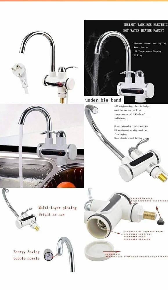 Instant Water Heater Faucet | Dynamic Instant Water Faucet Geyser | Instant Water Geyser Faucet | Instant Electric Heating Water Faucet