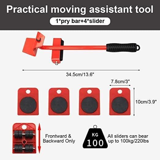 Furniture Lifter -Furniture Lifter Mover Tool Set Heavy Duty Furniture Shifting