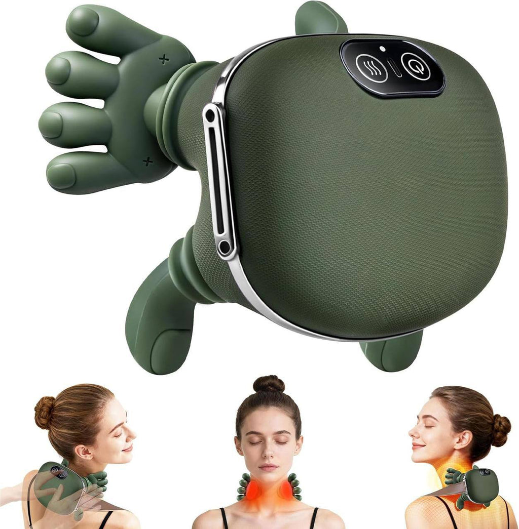 Rechargeable Neck And Shoulder Massager | Hand Neck Massager with Heat | Back Shoulder and Neck Massager