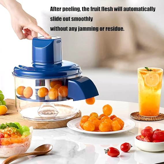 Automatic Vegetable Peeler | Electric Garlic Peeler | New Automatic Small Fruit Peeling Tool | Rechargeable Commercial Smart Fruit Peeler Machine