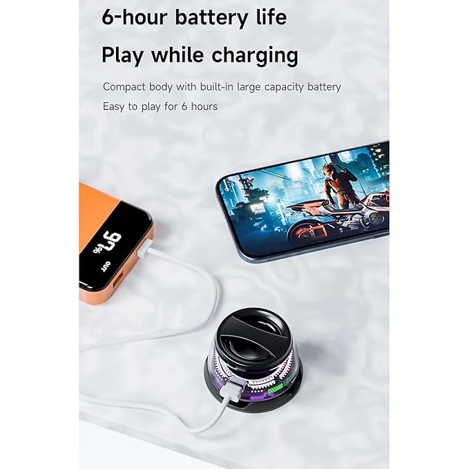 Multifunctional G200 Magnetic Bluetooth Speaker with RGB Light, Tablets, Laptops and Switch,6-7H Playtime