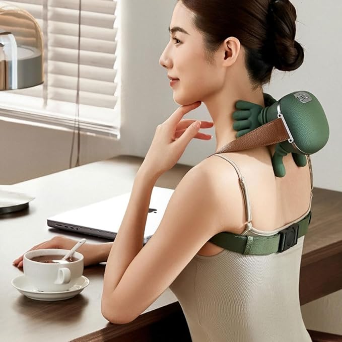 Rechargeable Neck And Shoulder Massager | Hand Neck Massager with Heat | Back Shoulder and Neck Massager