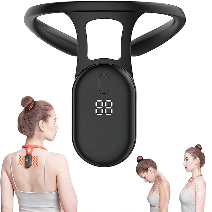 Lymphatic Drainage Device for Neck | Portable Neck Lymphatic Massager | Body Shaping Pose Reminder | Soothing Neck Instrument | Belt Relief Massage Device