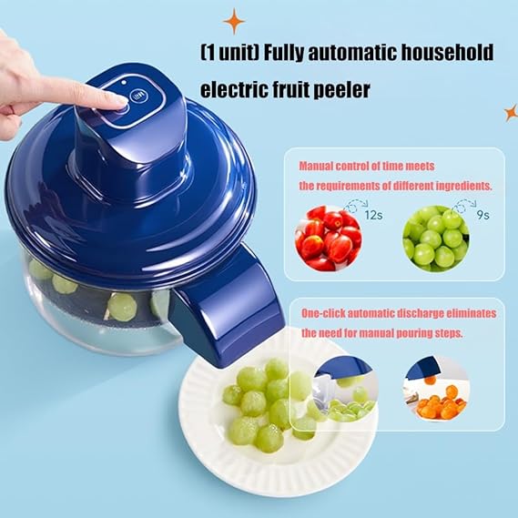 Automatic Vegetable Peeler | Electric Garlic Peeler | New Automatic Small Fruit Peeling Tool | Rechargeable Commercial Smart Fruit Peeler Machine
