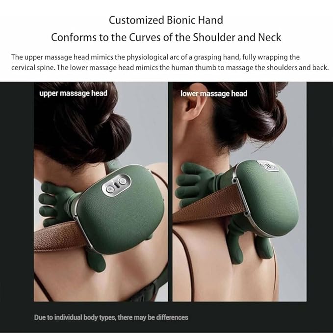 Rechargeable Neck And Shoulder Massager | Hand Neck Massager with Heat | Back Shoulder and Neck Massager