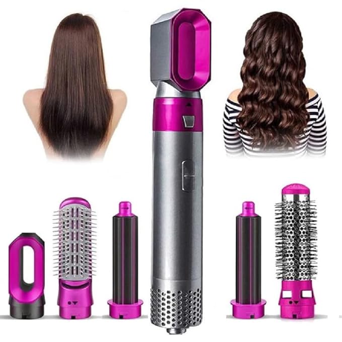 5 In 1 Hair Comb Negative Ion | Straightener Brush Blow Dryer | Best Quality | COD