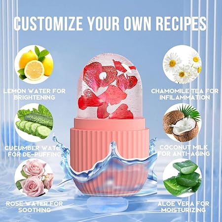 Ice roller For Face | Ice massager Silicone Roller | Ice Face Roller