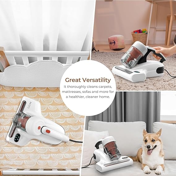 Vacuum Cleaner for Mattresses with LED Display | 500 W Mite Vacuum Cleaner