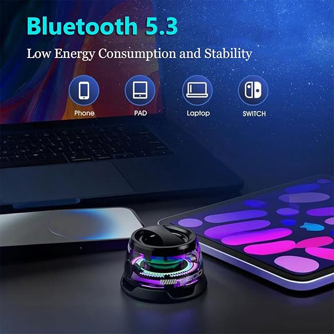Multifunctional G200 Magnetic Bluetooth Speaker with RGB Light, Tablets, Laptops and Switch,6-7H Playtime