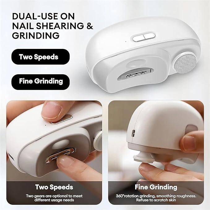 2 In 1 Electric Nail Clipper - Best Quality Product