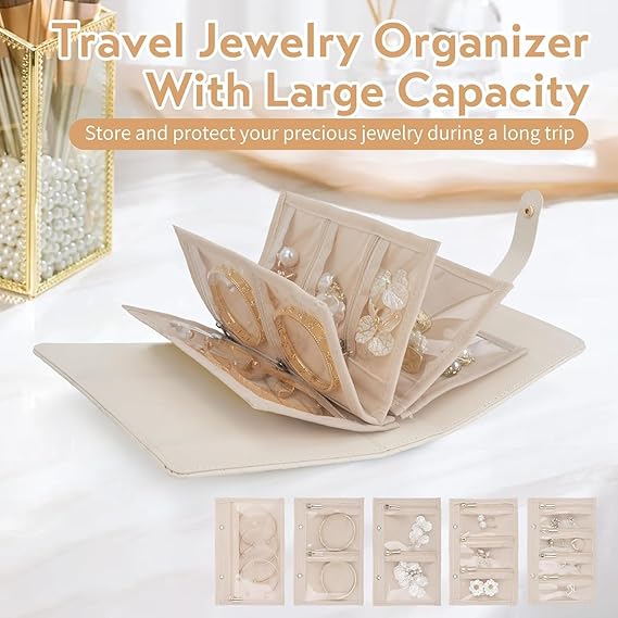 Jewelry Organizer Book | Travel Jewelry Organizer Case | Jewelry Storage Book | Jewellery Organizer Bag