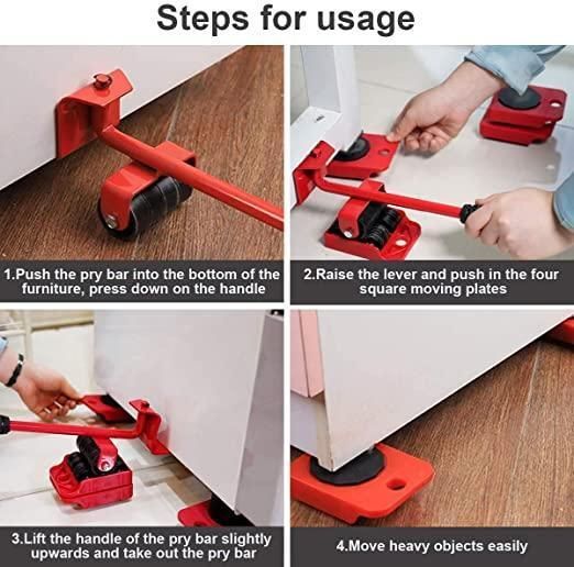 Furniture Lifter -Furniture Lifter Mover Tool Set Heavy Duty Furniture Shifting