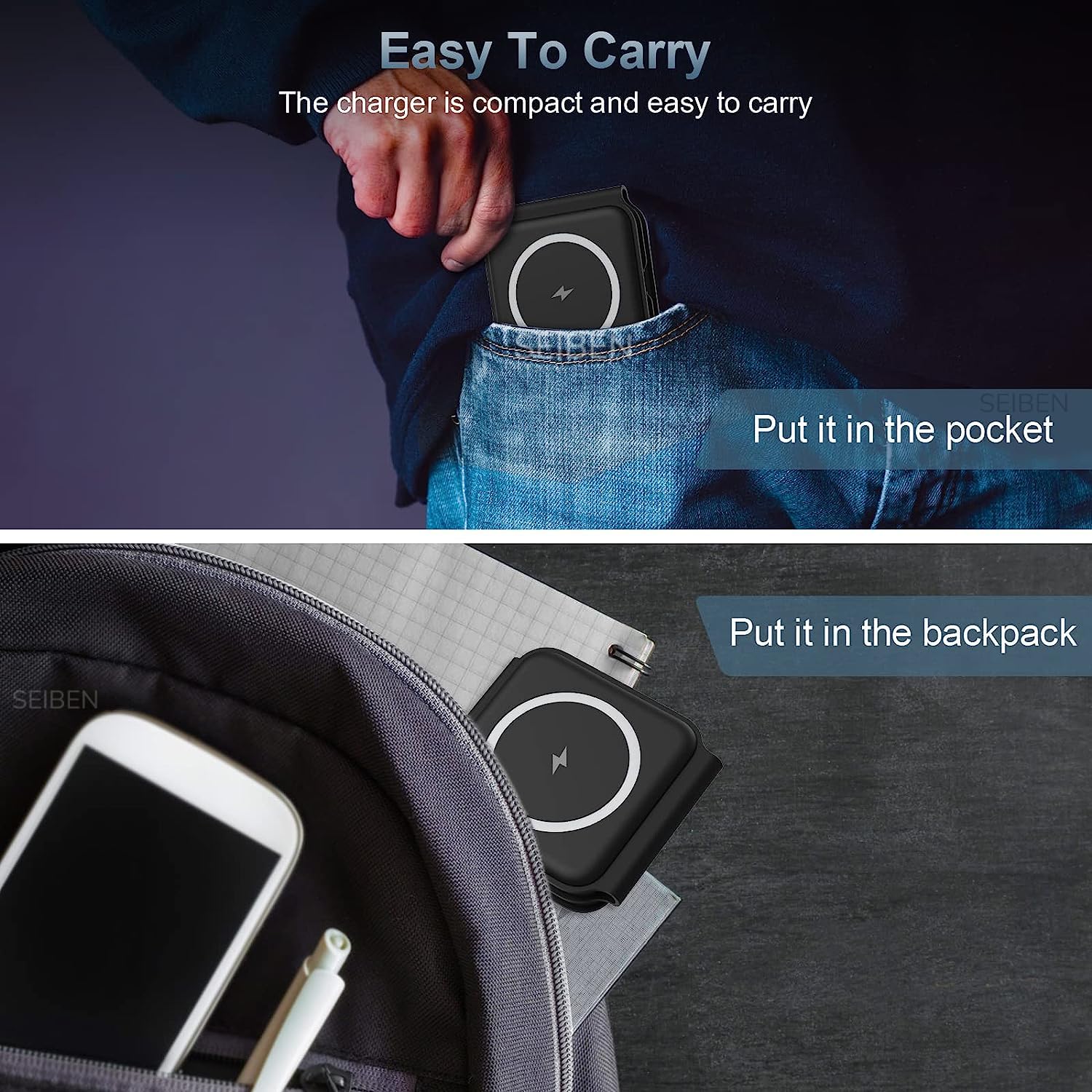 3 in 1 Magnetic Foldable MagSafe compatible Wireless Charger