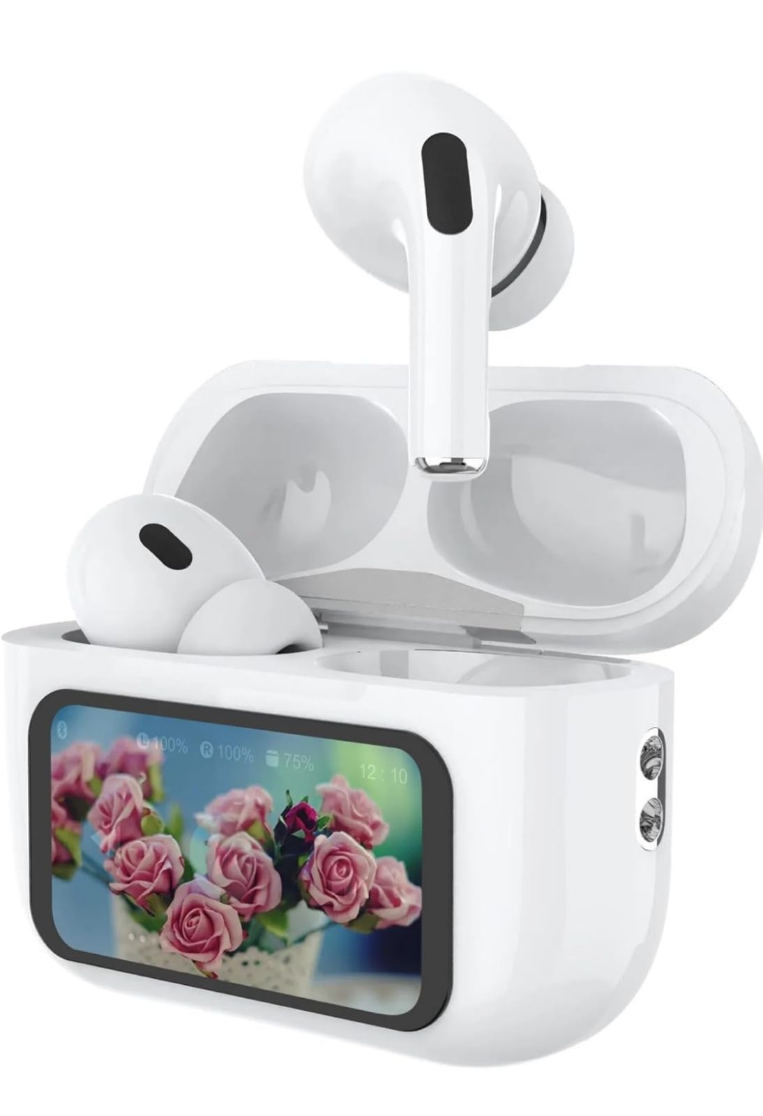Bluetooth wireless earpod with display