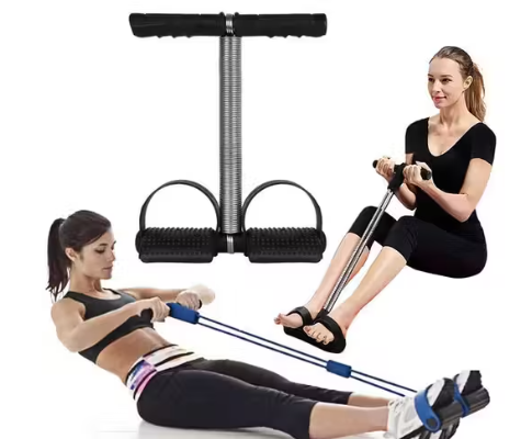 Tummy Trimmer Men and Women for Abs Workout Stomach Machine Exercise in Gym, Home for Abdominal Workout for man and women (BLACK)
