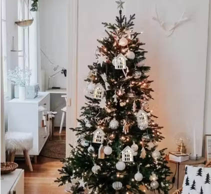 Decoration Lights Plug in Fairy String Lights for festivals (Warm White -14 led House)